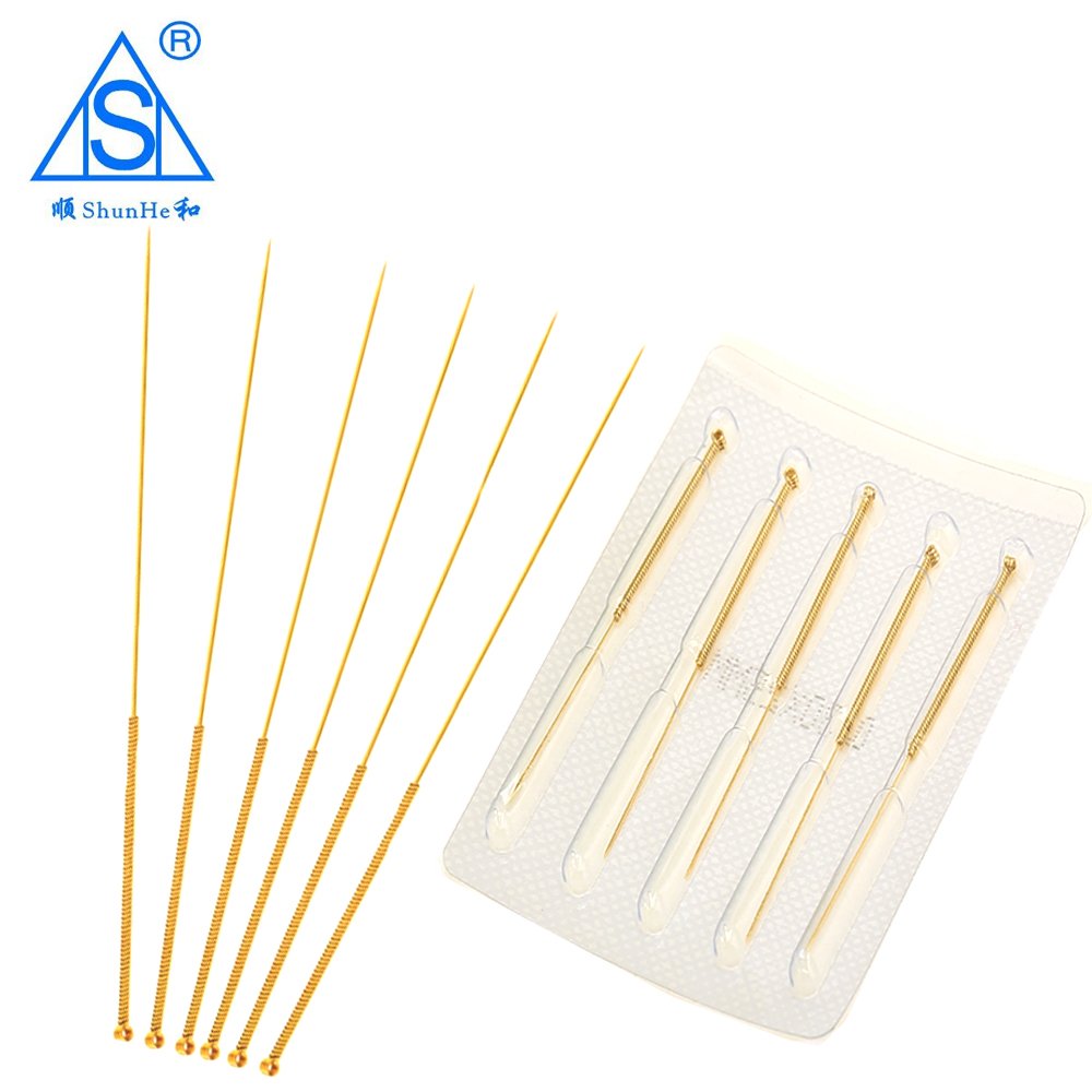 Gold Plated Acupuncture Needle without Tube Dialysis Paper Package
